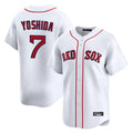 tocy B.Red Sox #7 Masataka Yoshida Player White Limited Home Game Stitched Jersey