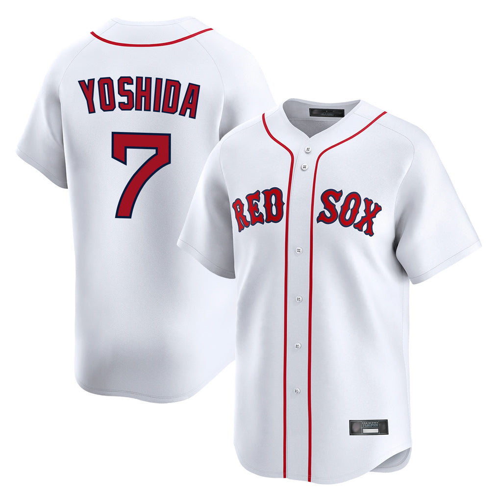 tocy B.Red Sox #7 Masataka Yoshida Player White Limited Home Game Stitched Jersey