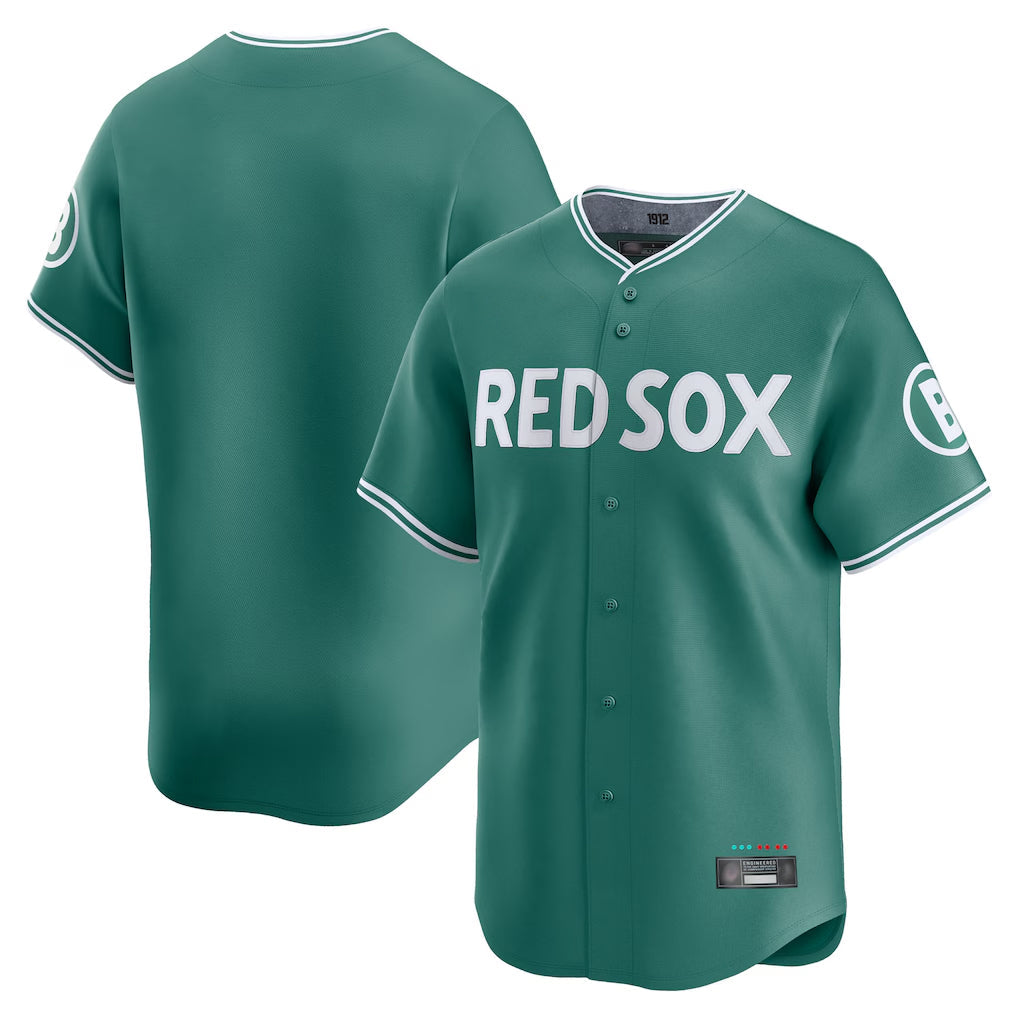 tocy B.Red Sox Blank Player Green City Connect Limited Home Game Stitched Jerseys