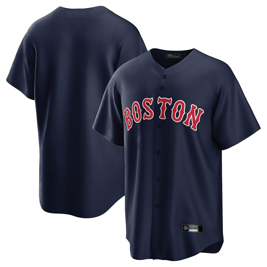 tocy B.Red Sox Blank Player Navy Home Game Stitched Jerseys