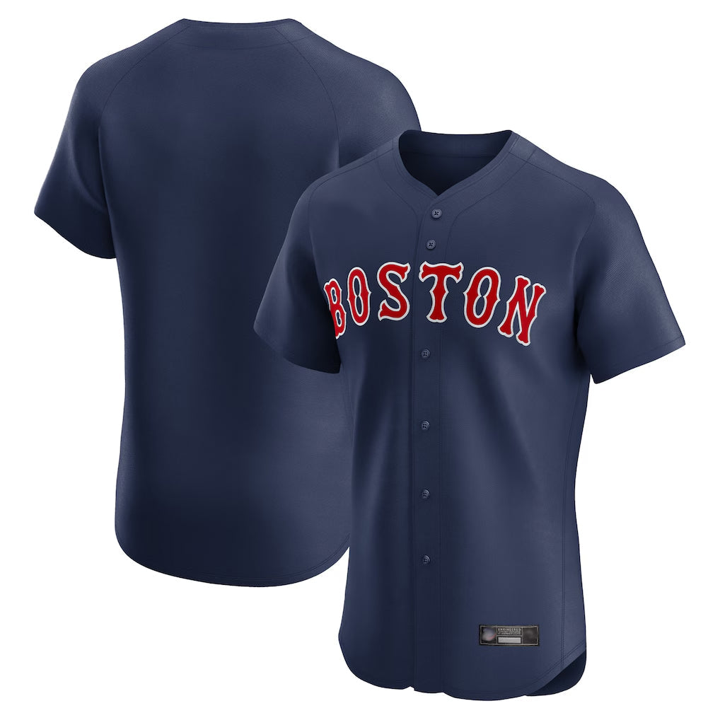 tocy B.Red Sox Blank Player Navy Limited Elite Home Game Stitched Jerseys