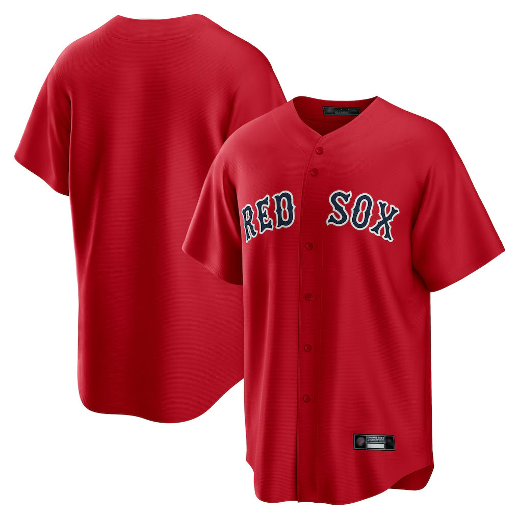 tocy B.Red Sox Blank Player Red Home Game Stitched Jerseys