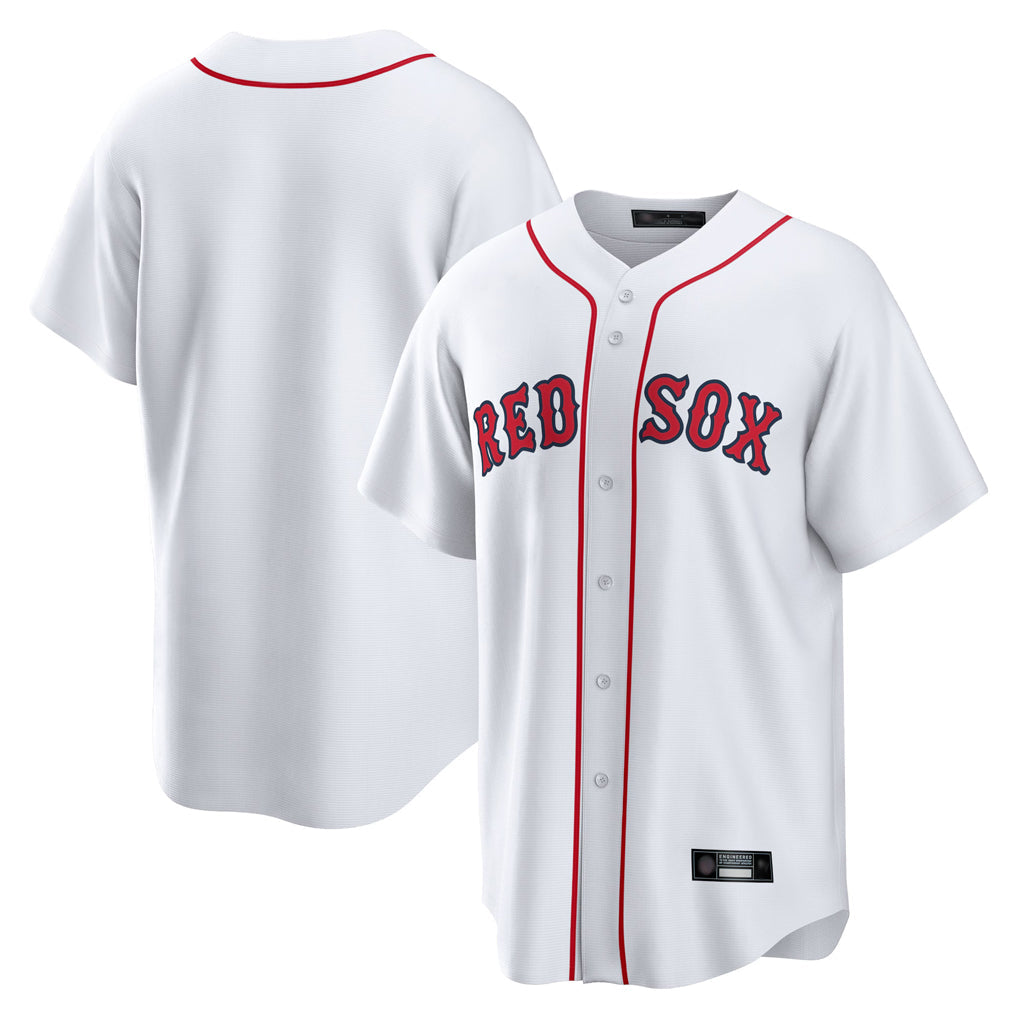 tocy B.Red Sox Blank Player White Home Game Stitched Jerseys