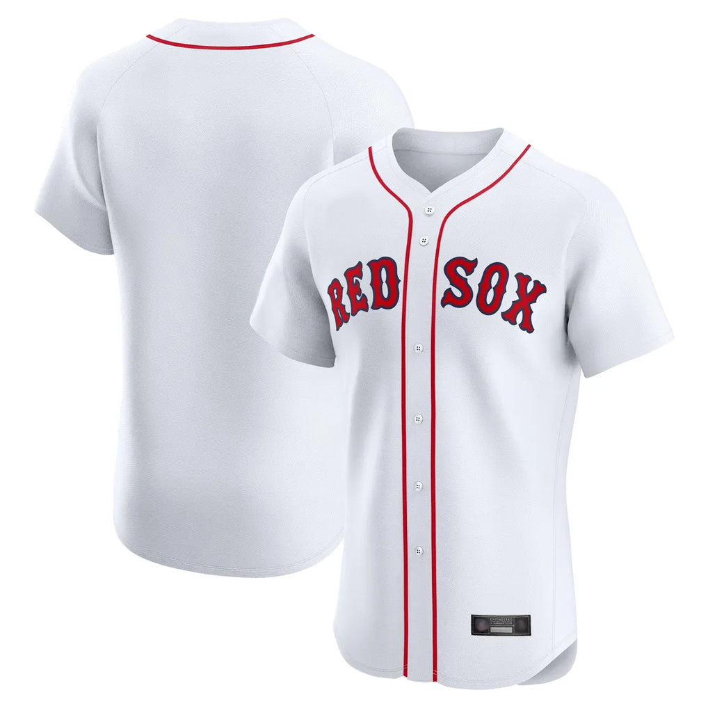 tocy B.Red Sox Blank Player White Limited Elite Home Game Stitched Jerseys