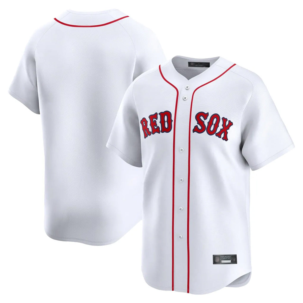 tocy B.Red Sox Blank Player White Limited Home Game Stitched Jerseys