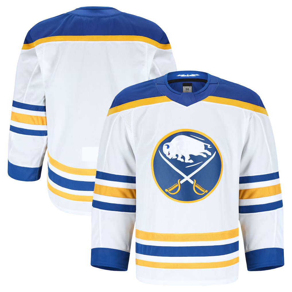 Tocy B.Sabres White Away Authentic Pro Stitched Jerseys