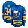 Tocy B.Sabres #34 Alex Lyon Royal Home Breakaway Stitched Jerseys