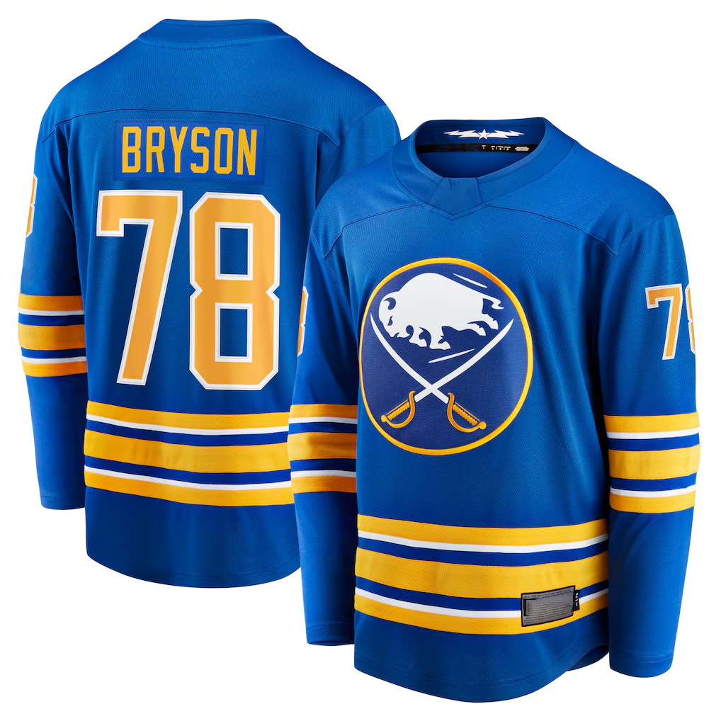 Tocy B.Sabres #78 Jacob Bryson Royal Home Breakaway Player Stitched Jerseys