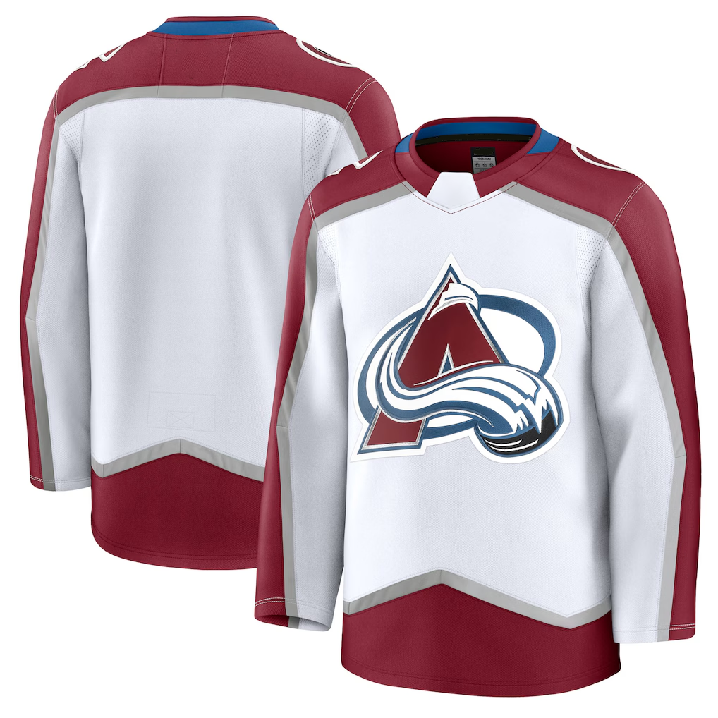 Tocy C.Avalanche White Away Premium Jerseys