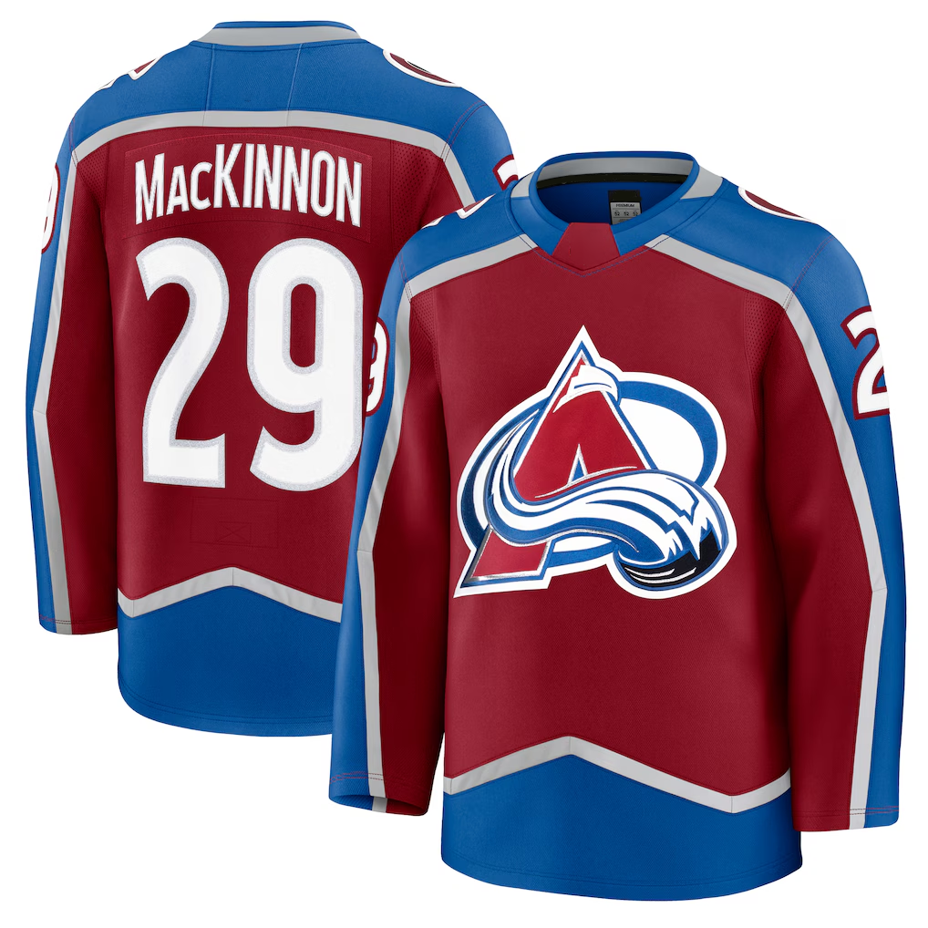Tocy C.Avalanche #29 Nathan MacKinnon Burgundy Home Premium Jerseys