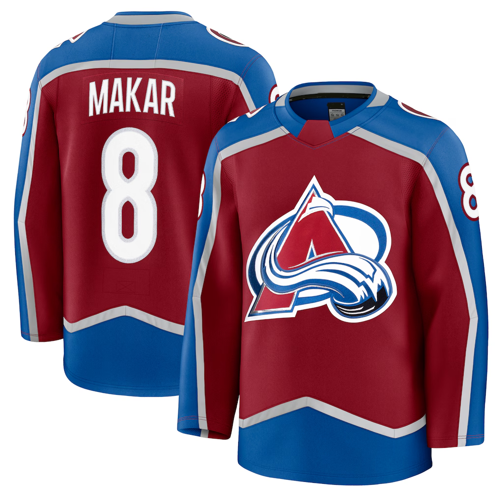 Tocy C.Avalanche #8 Cale Makar Burgundy Home Premium Jerseys