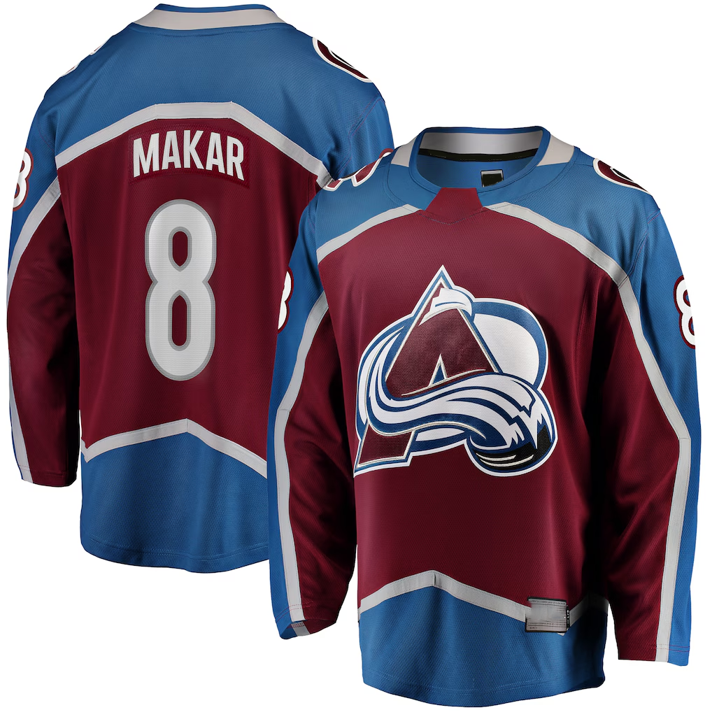 Tocy C.Avalanche #8 Cale Makar Maroon  Home Breakaway Player Jerseys