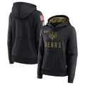 tocy C.Bears Black Salute to Service Pullover Hoodies Limited Blank Player Stitched Jerseys