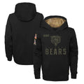 tocy C.Bears Black Salute to Service Pullover Hoodies Limited Home Blank Player Stitched Jerseys