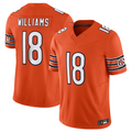 tocy C.Bears #18 Caleb Williams Orange Vapor F.U.S.E. Limited Jersey Player Stitched Jerseys