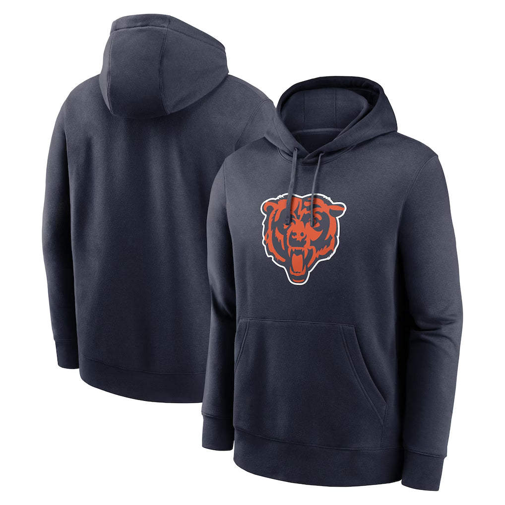 tocy C.Bears Navy Salute to Service Pullover Hoodies Limited Blank Player Stitched Jerseys