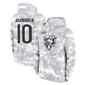 tocy C.Bears #10 Luther Burden III Player Arctic Camo Salute to Service Pullover Hoodies Limited Stitched Jerseys