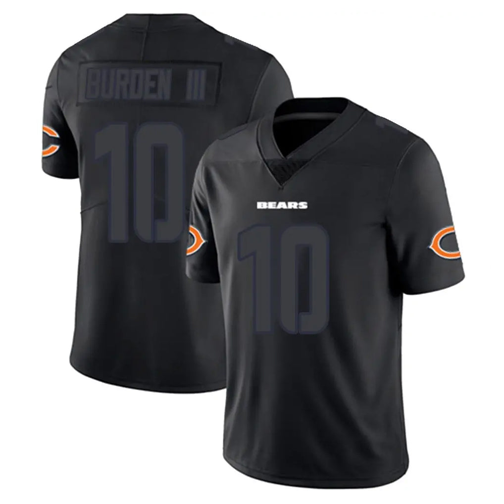 tocy C.Bears #10 Luther Burden III Player Black Impact Limited Game Stitched Jerseys