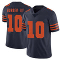 tocy C.Bears #10 Luther Burden III Player Navy Blue Alternate Vapor Untouchable Limited Stitched Jerseys