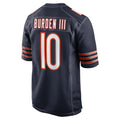 tocy C.Bears #10 Luther Burden III Player Navy Home Game Stitched Jerseys