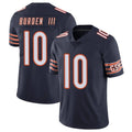 tocy C.Bears #10 Luther Burden III Player Navy Vapor Untouchable Limited Home Game Stitched Jerseys
