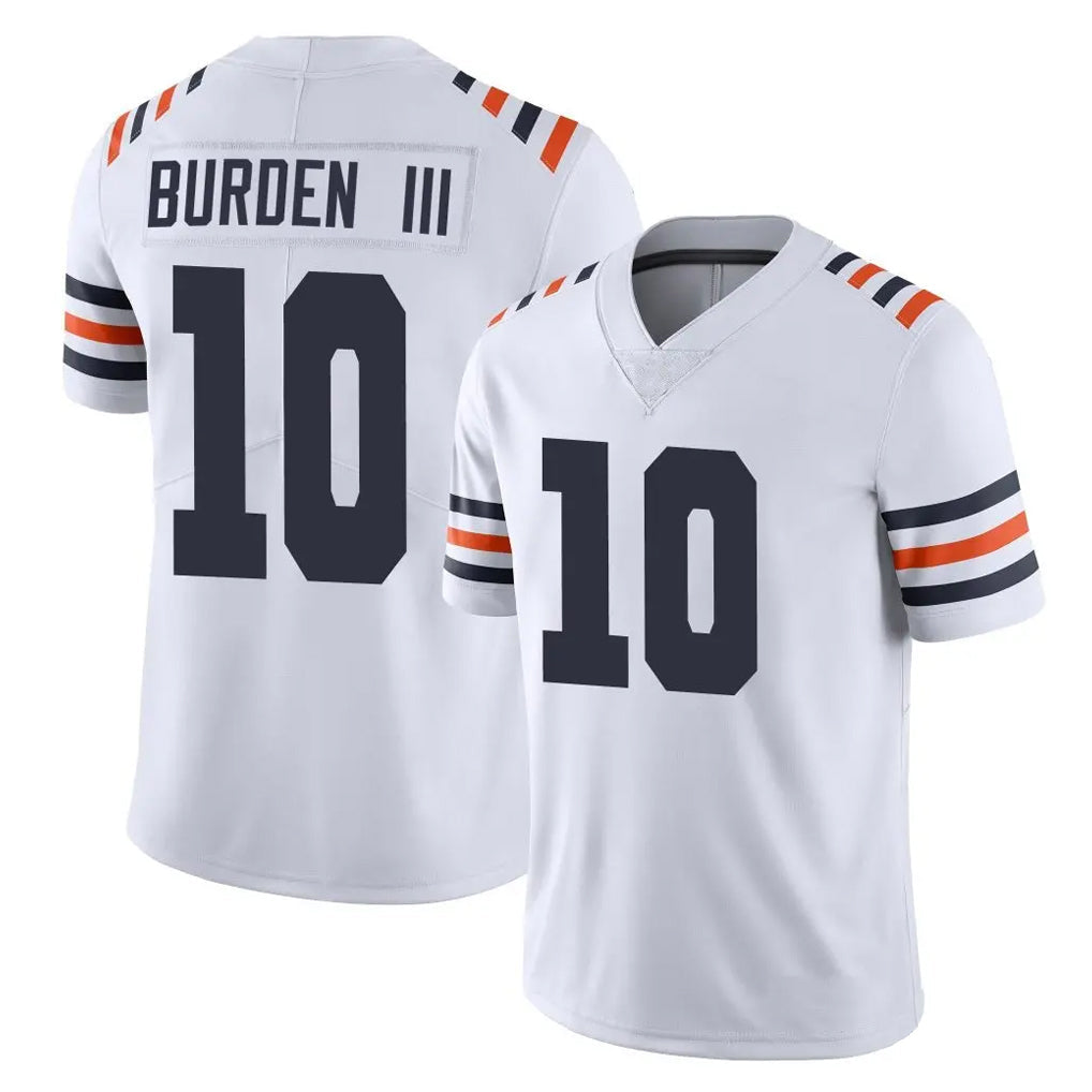 tocy C.Bears #10 Luther Burden III Player White Classic Vapor Limited Home Game Stitched Jerseys