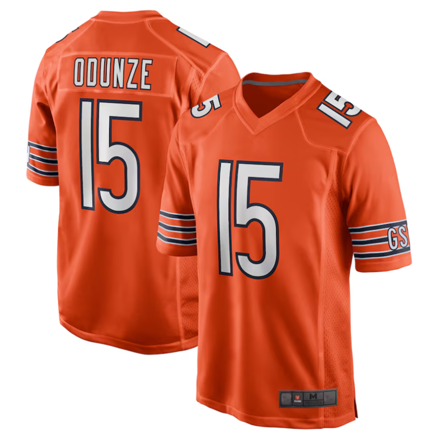 tocy C.Bears #15 Rome Odunze Orange Player Game Stitched Jerseys