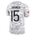 tocy C.Bears #15 Rome Odunze Player Arctic Camo Salute to Service Limited Stitched Jerseys