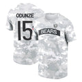 tocy C.Bears #15 Rome Odunze Player Arctic Camo Salute to Service Performance T-Shirt Limited Stitched Jerseys
