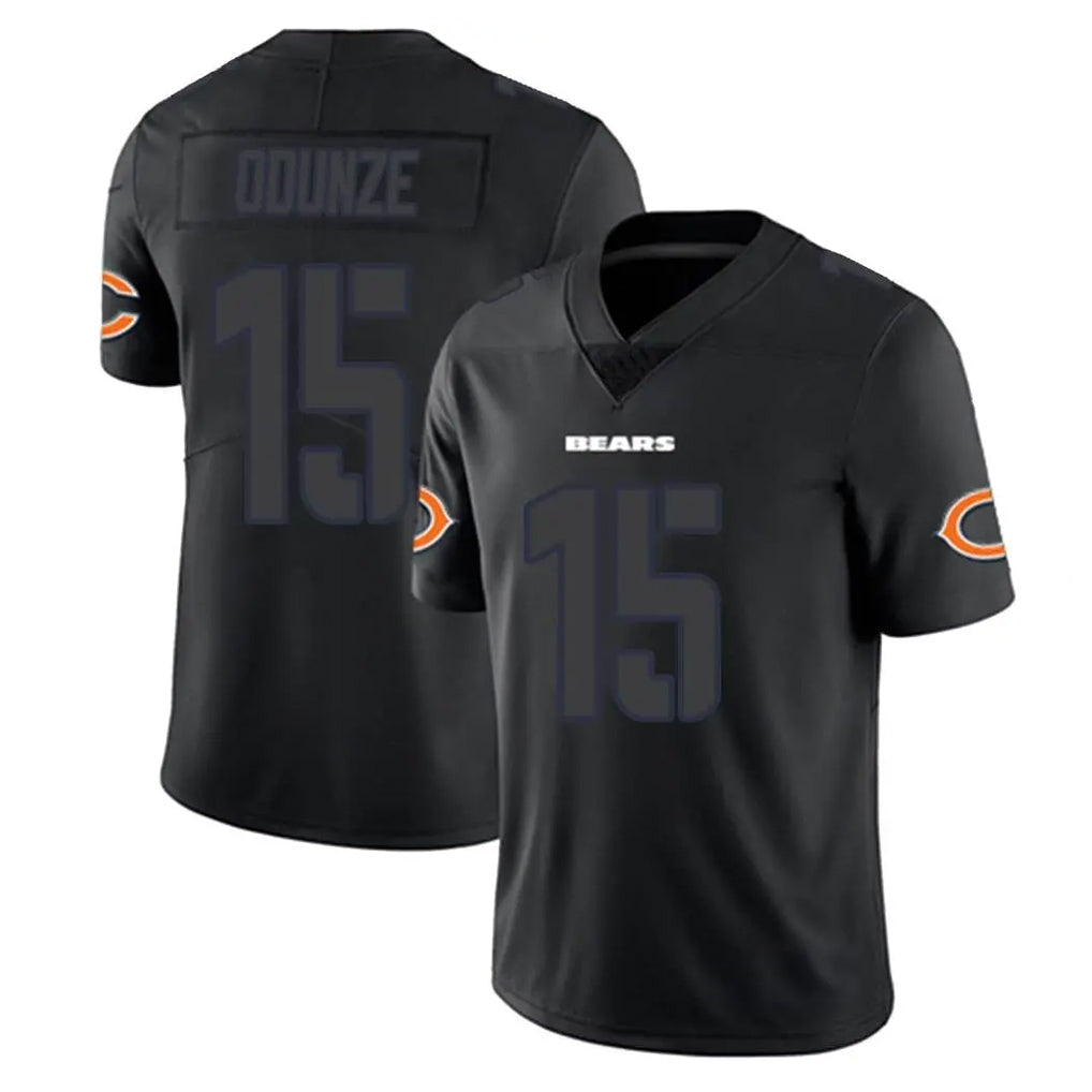 tocy C.Bears #15 Rome Odunze Player Black Impact Limited Game Stitched Jerseys