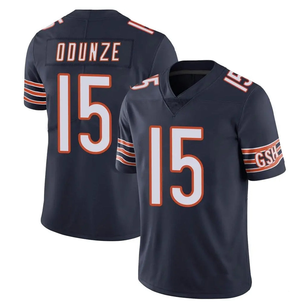 tocy C.Bears #15 Rome Odunze Player Navy Vapor Untouchable Limited Home Game Stitched Jerseys