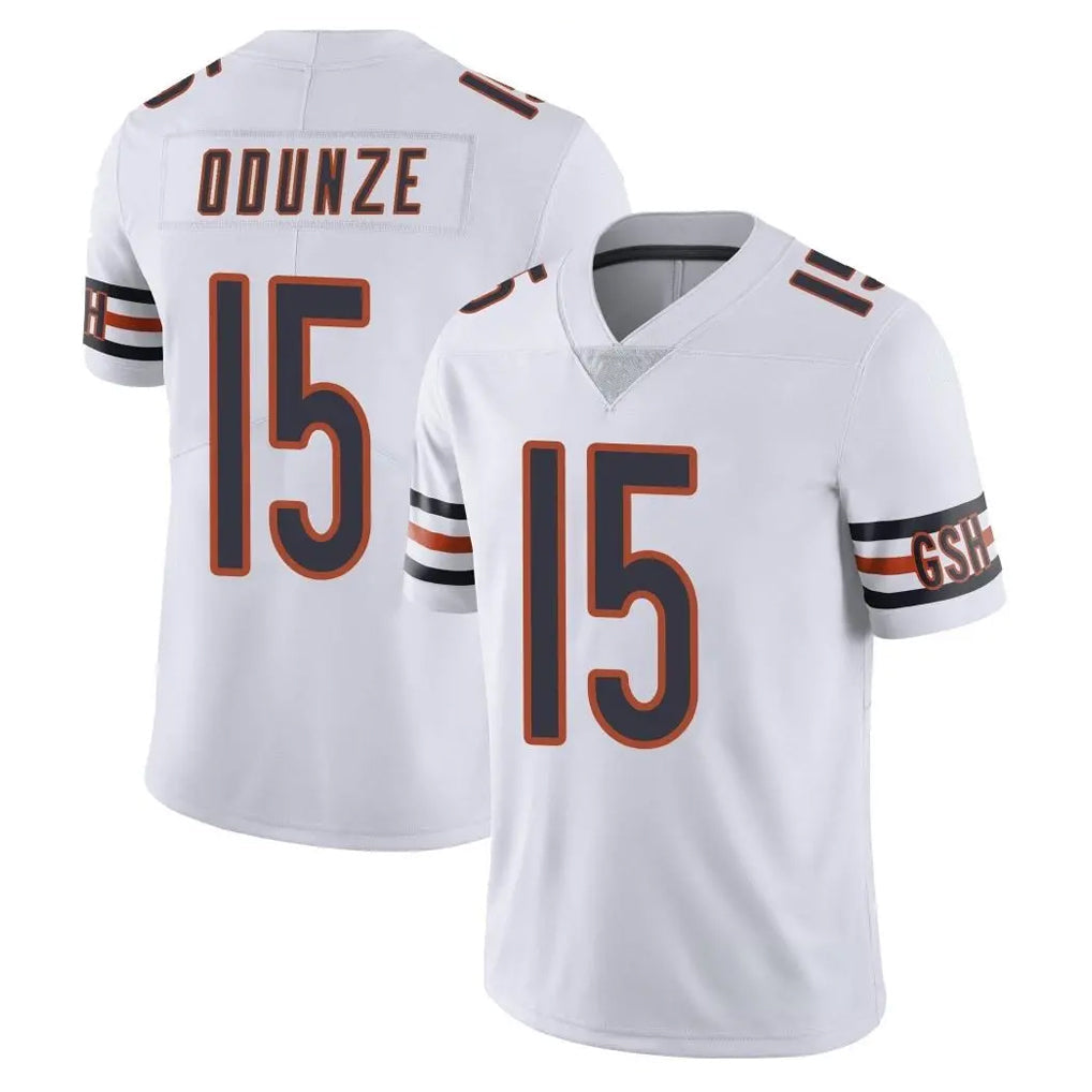 tocy C.Bears #15 Rome Odunze Player White Vapor Untouchable Limited Home Game Stitched Jerseys