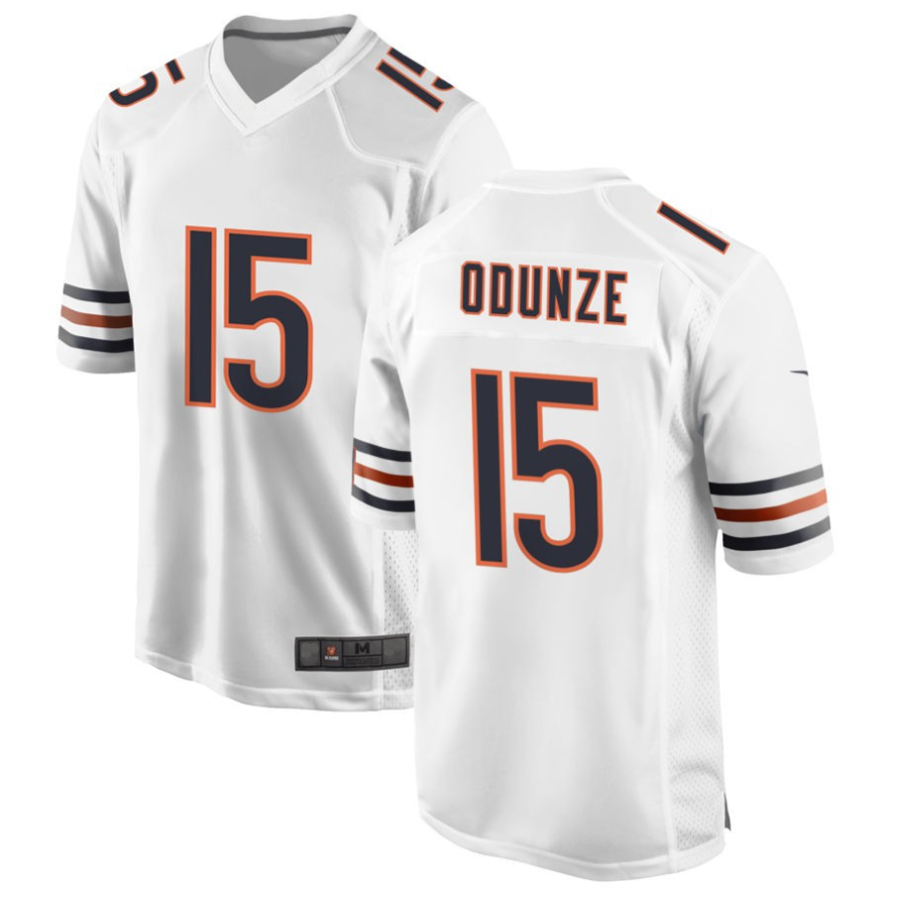 tocy C.Bears #15 Rome Odunze White Player Game Stitched Jerseys