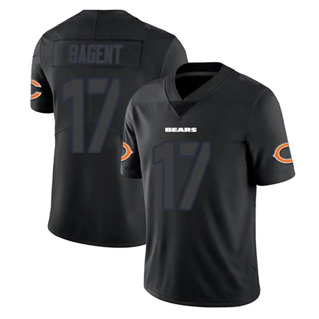 tocy C.Bears #17 Tyson Bagent Player Black Impact Limited Game Stitched Jerseys