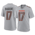 tocy C.Bears #17 Tyson Bagent Player Gray Atmosphere Fashion Game Stitched Jerseys