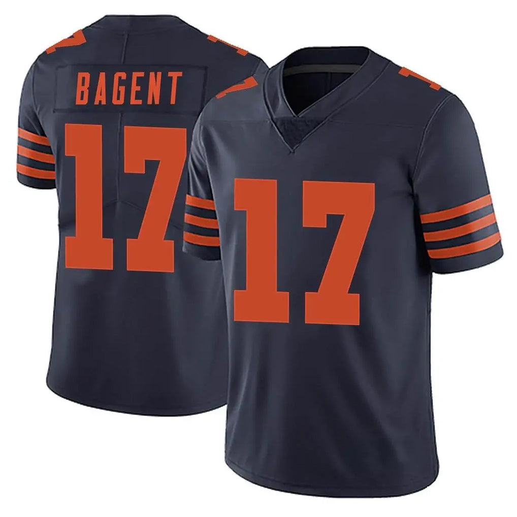 tocy C.Bears #17 Tyson Bagent Player Navy Blue Alternate Vapor Untouchable Limited Stitched Jerseys