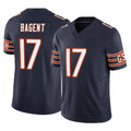 tocy C.Bears #17 Tyson Bagent Player Navy Vapor F.U.S.E. Limited Home Game Stitched Jerseys