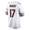 tocy C.Bears #17 Tyson Bagent Player White Home Game Stitched Jerseys