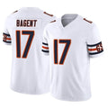 tocy C.Bears #17 Tyson Bagent Player White Vapor F.U.S.E. Limited Home Game Stitched Jerseys