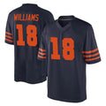 tocy C.Bears #18 Caleb Williams Player Navy Blue Alternate Game Stitched Jerseys