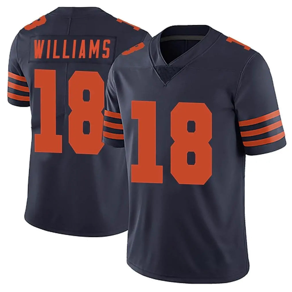 tocy C.Bears #18 Caleb Williams Player Navy Blue Alternate Vapor Untouchable Limited Stitched Jerseys