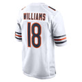 tocy C.Bears #18 Caleb Williams Player White Home Game Stitched Jerseys