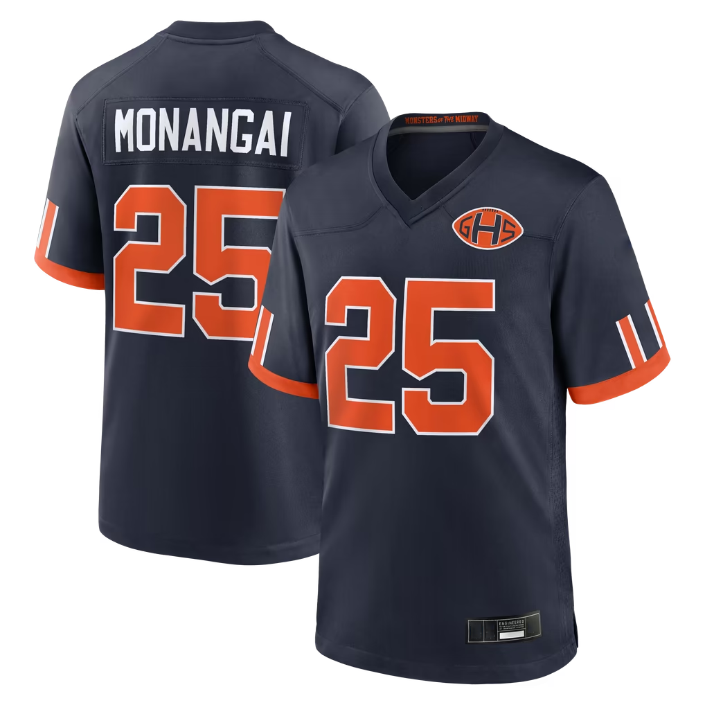 Tocy C.Bears #25 Kyle Monangai Navy 2026 Rivalries Collection Game Stitched Jerseys