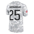 tocy C.Bears #25 Kyle Monangai Player Arctic Camo Salute to Service Limited Stitched Jerseys