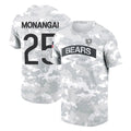 tocy C.Bears #25 Kyle Monangai Player Arctic Camo Salute to Service Performance T-Shirt Limited Stitched Jerseys