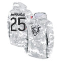 tocy C.Bears #25 Kyle Monangai Player Arctic Camo Salute to Service Pullover Hoodies Limited Stitched Jerseys