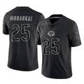 tocy C.Bears #25 Kyle Monangai Player Black REFLECTIVE Limited Game Stitched Jerseys