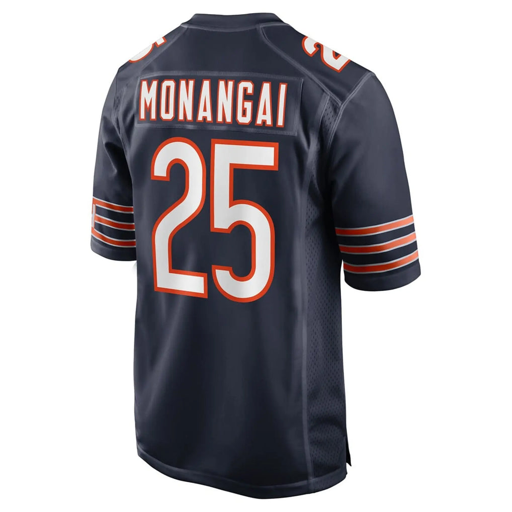 tocy C.Bears #25 Kyle Monangai Player Navy Home Game Stitched Jerseys