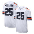 tocy C.Bears #25 Kyle Monangai Player White Classic Home Game Stitched Jerseys