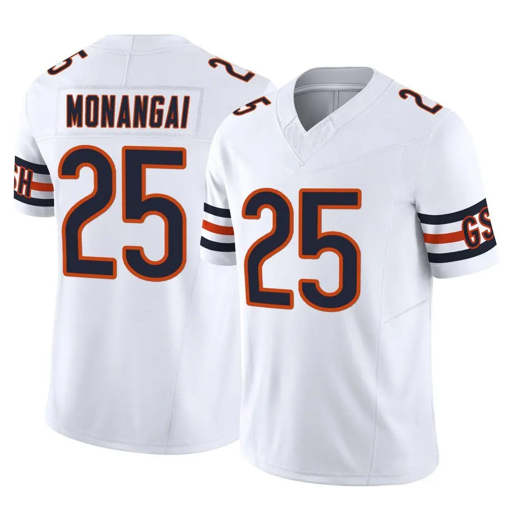 tocy C.Bears #25 Kyle Monangai Player White Vapor F.U.S.E. Limited Home Game Stitched Jerseys